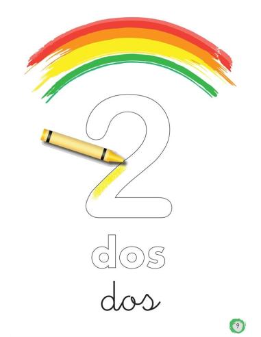 Aprendo y coloreo. Números del 1 al 9