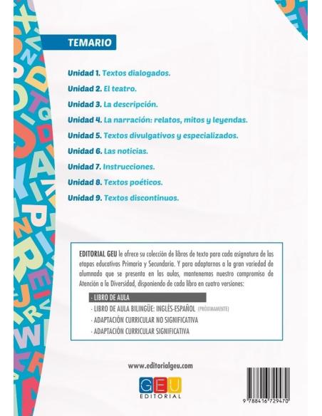 Lengua castellana y literatura 1. Educación Secundaria. Libro de aula