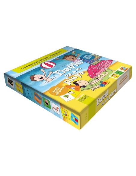 David va a la playa · Cuento con pictogramas