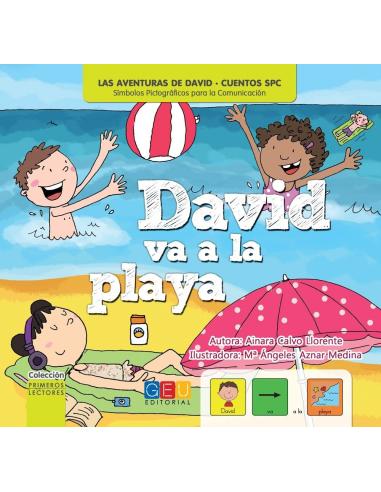 David va a la playa · Cuento con pictogramas