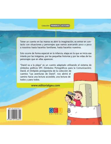 David va a la playa · Cuento con pictogramas