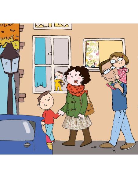 David va al centro comercial · Cuento con pictogramas