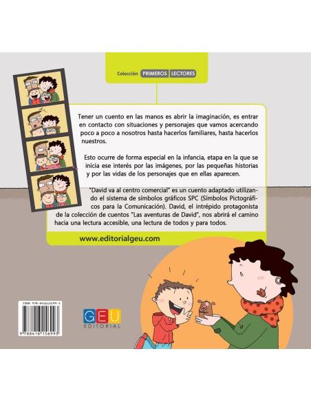 David va al centro comercial · Cuento con pictogramas