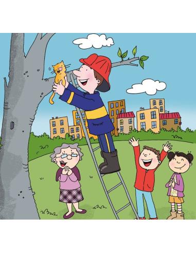 David visita la ciudad · Cuento con pictogramas