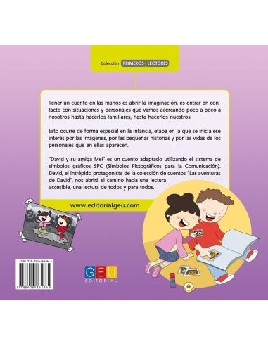 David y su amiga Mei · Cuento con pictogramas
