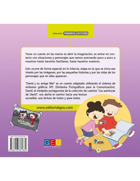 David y su amiga Mei · Cuento con pictogramas