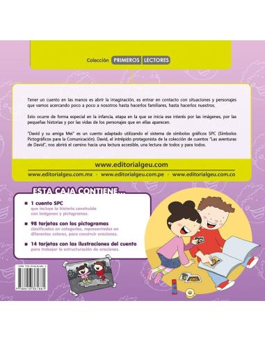 David y su amiga Mei · Cuento con pictogramas