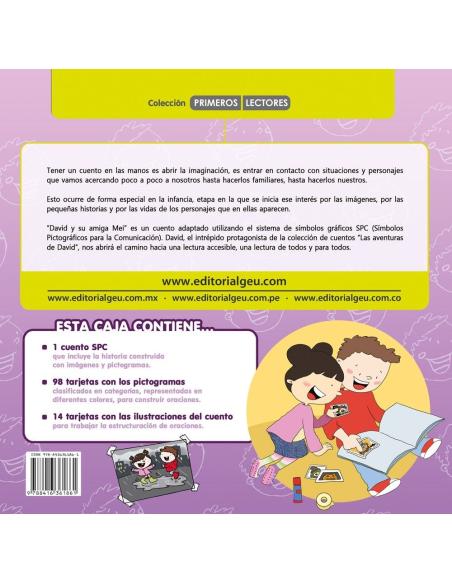 David y su amiga Mei · Cuento con pictogramas
