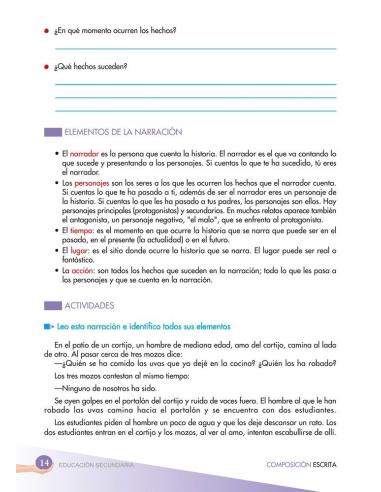 Cuaderno de composición escrita 3