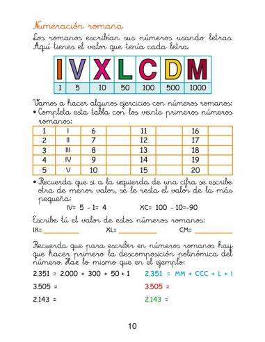 Matemáticas fáciles 10