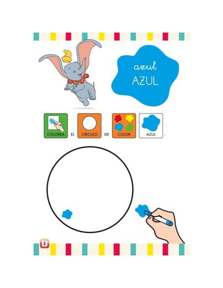 Aprendo y coloreo con Disney. Dumbo. Los colores