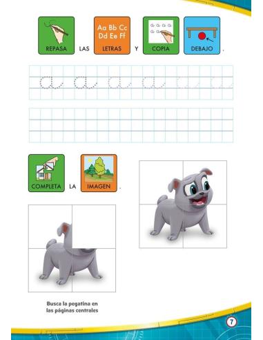 Aprendo y coloreo con Disney. Bingo y Rolly. Las vocales: a, e, i, o, u