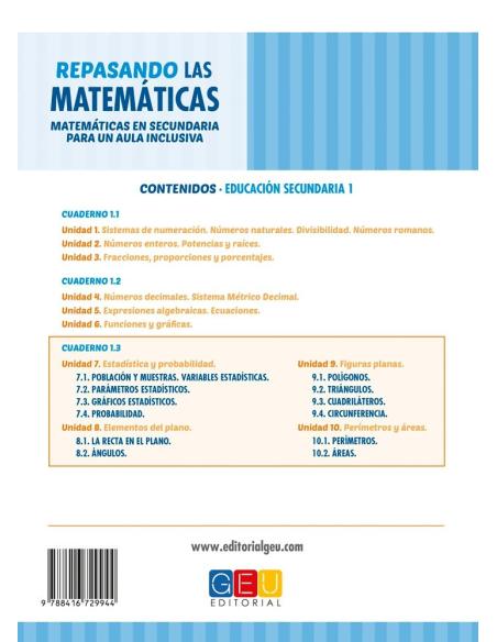 Repasando las matemáticas 1.3 · Secundaria