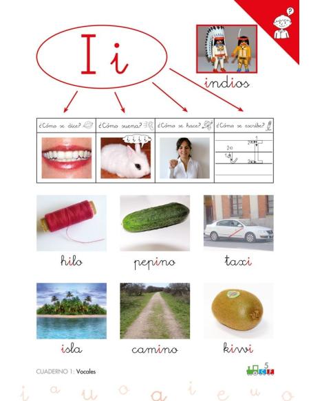Cono-fonos 3: ¡Sé leer y escribir! Cuaderno 1: Vocales