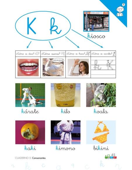 Cono-fonos 3: ¡Sé leer y escribir! Cuaderno 5: Consonantes r, c, q, k