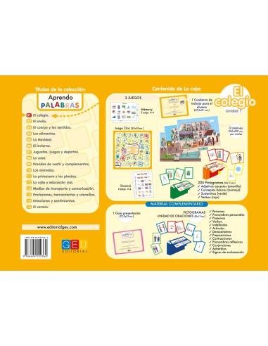 Aprendo palabras. Unidad 1: El colegio