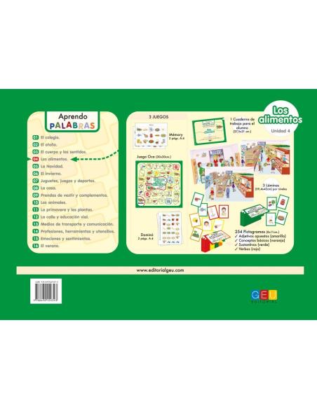 Aprendo palabras. Unidad 4: Los alimentos