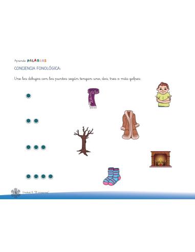 Aprendo palabras. Unidad 6: El invierno