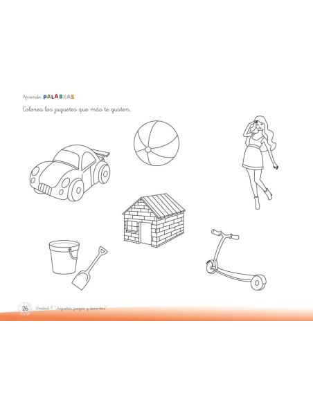 Aprendo palabras. Unidad 7: Juegos, juguetes y deportes