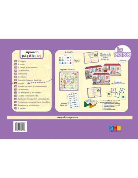 Aprendo palabras. Unidad 8: La casa