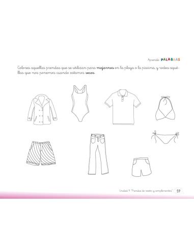 Aprendo palabras. Unidad 9: Prendas de vestir y complementos