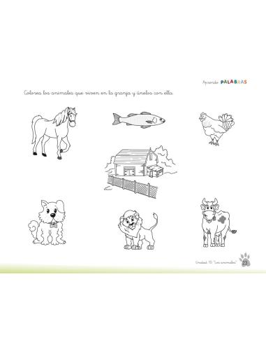 Aprendo palabras. Unidad 10: Los animales