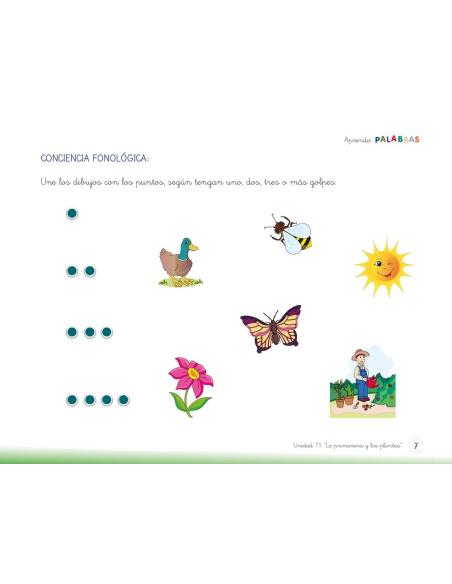 Aprendo palabras. Unidad 11: La primavera y las plantas