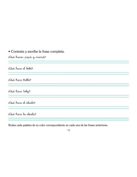 Cuaderno de lectoescritura para el alumno 4 · Enséñame a hablar