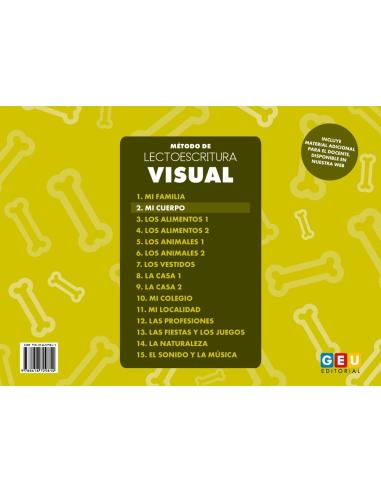 Método de lectoescritura visual 2: Mi cuerpo