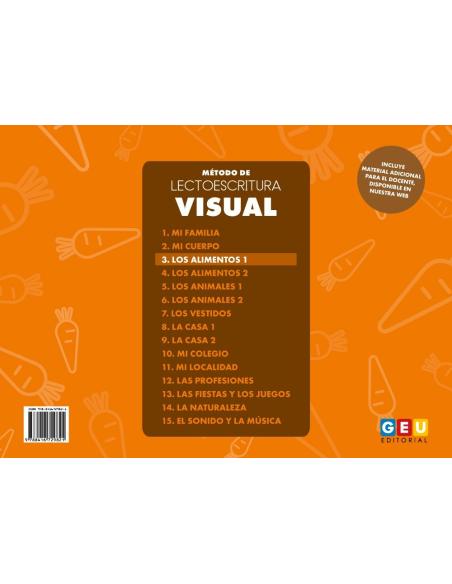 Método de lectoescritura visual 3: Los alimentos 1