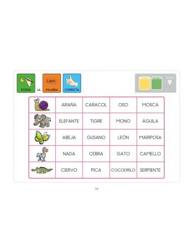 Método de lectoescritura visual 6: Los animales 2