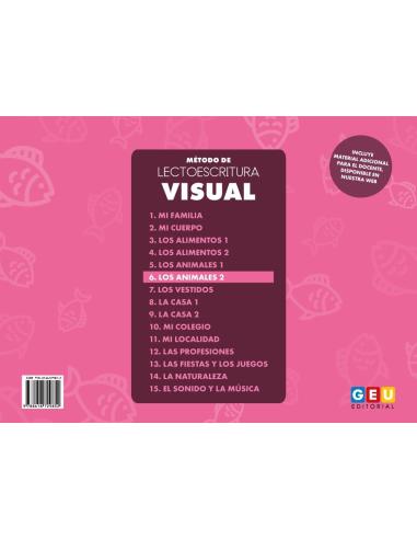 Método de lectoescritura visual 6: Los animales 2