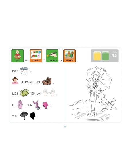 Método de lectoescritura visual 7: Los vestidos