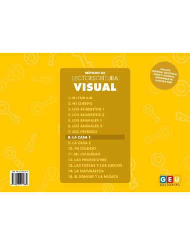 Método de lectoescritura visual 8: La casa