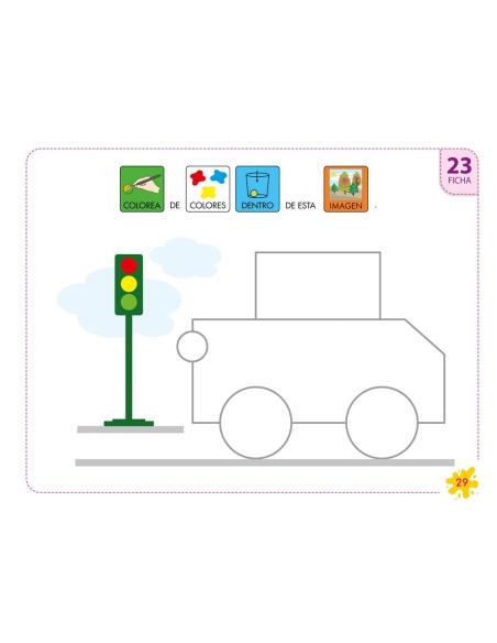 Pictocuaderno de grafomotricidad 1: Reducción de espacio y reseguido de caminos y figuras I