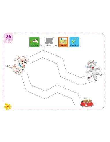 Pictocuaderno de grafomotricidad 2: Reseguido de caminos y figuras II