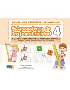 Pictocuaderno de grafomotricidad 4: Trazado de líneas horizontales, verticales y onduladas 2