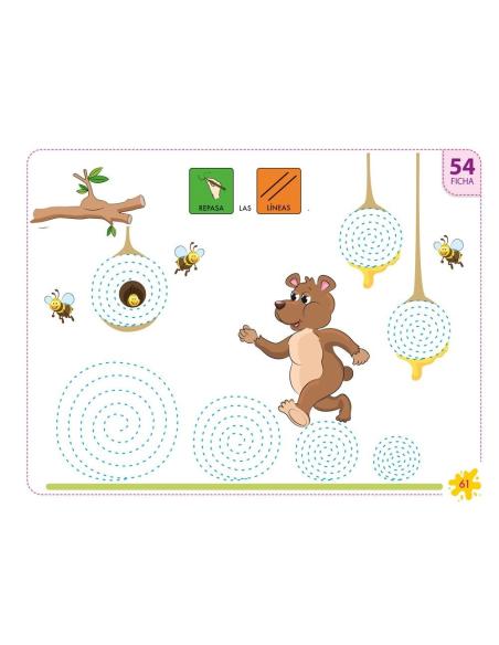 Pictocuaderno de grafomotricidad 5: Trazado de líneas curvas, circulares y bucles