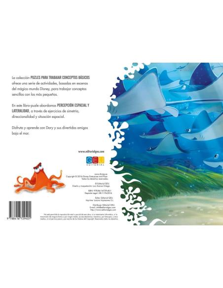Buscando a Dory: Percepción espacial y lateralidad · Libro–juego (puzle)