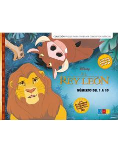 El Rey León: Números del 1 al 10 · Libro–juego (puzle) 2