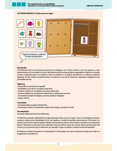 Tres espacios para un aprendizaje