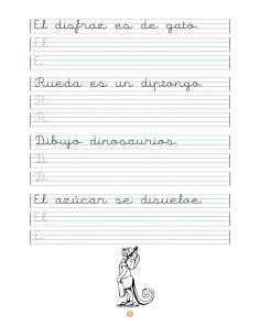 Caligrafía 5 · Pauta Montessori 2