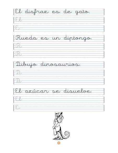 Caligrafía 5 · Pauta Montessori
