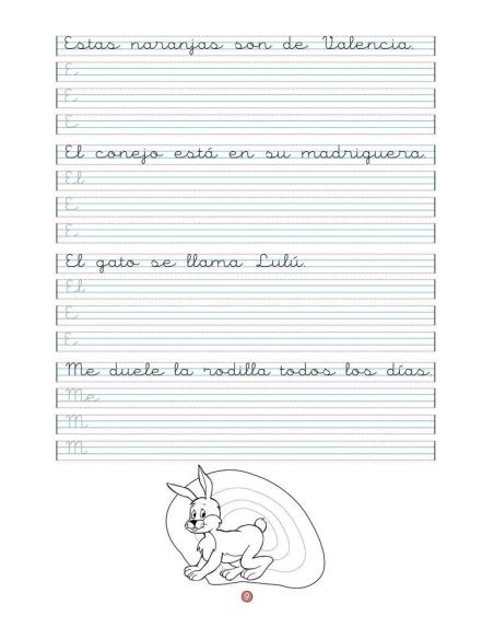 Caligrafía 7 · Pauta Montessori