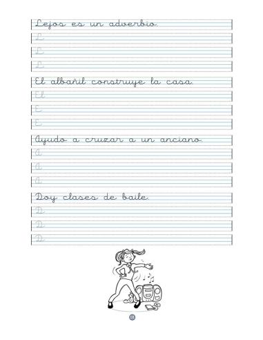 Caligrafía 8 · Pauta Montessori