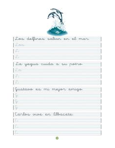 Caligrafía 9 · Pauta Montessori 2