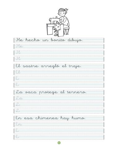 Caligrafía 9 · Pauta Montessori