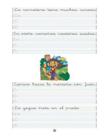 Caligrafía 10 · Pauta Montessori