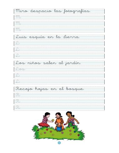 Caligrafía 11 · Pauta Montessori