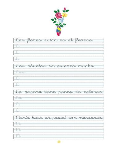 Caligrafía 12 · Pauta Montessori